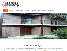 Tablet Screenshot of alinox.com.br