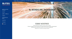 Desktop Screenshot of alinox.es